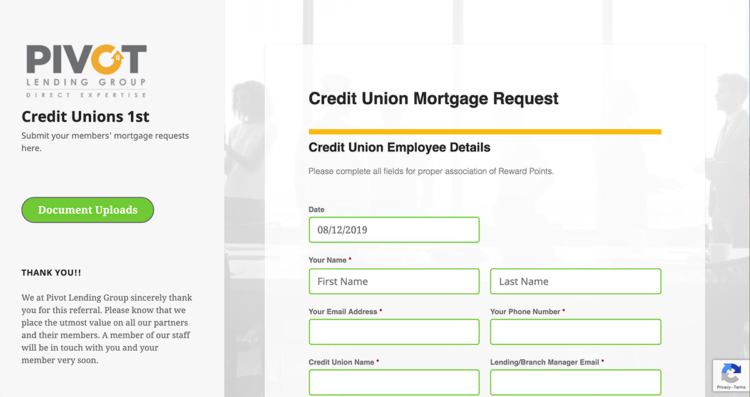Credit Unions 1st Microsite Desktop