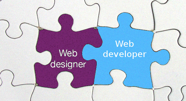 Web Designer and Web Developer Puzzle Pieces and How they Fit Together