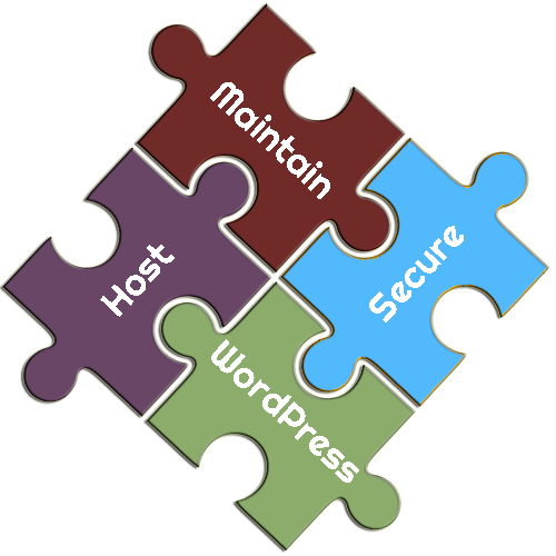 Host, Maintain, Secure WordPress Puzzle Pieces