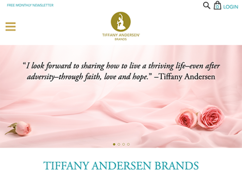 Tiffany Andersen Brands Website Tablet Landscape