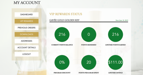 Tiffany Andersen VIP Rewards Tracking WordPress Woocommerce Plugin